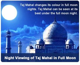 Taj Mahal Full Moon Night